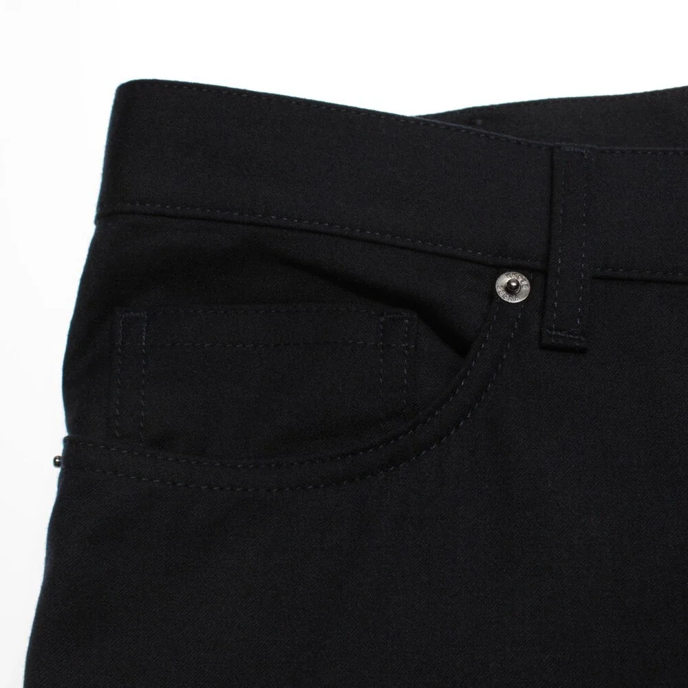Zegna NWT 5 Pocket Jean Cut Dress Pants Size 36 US Roccia in Blue 100% Wool